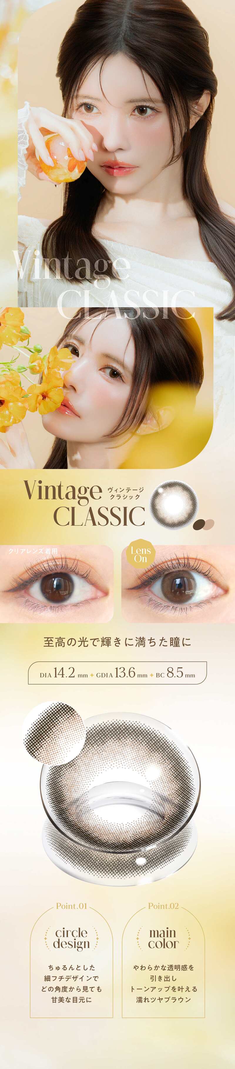 カラコン　益若つばさ　バンビ　ヴィンテージ　つーちゃん