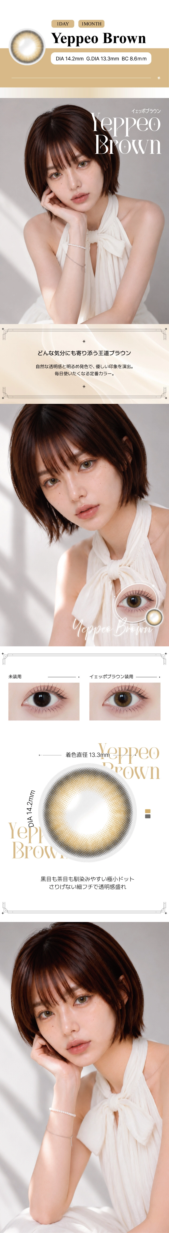 アンジェリーク カラコン ANGÉLIQUE DIA14.5mm 着色直径13.8mm ベースカーブ8.6mm 含水率38.5%のカラコン