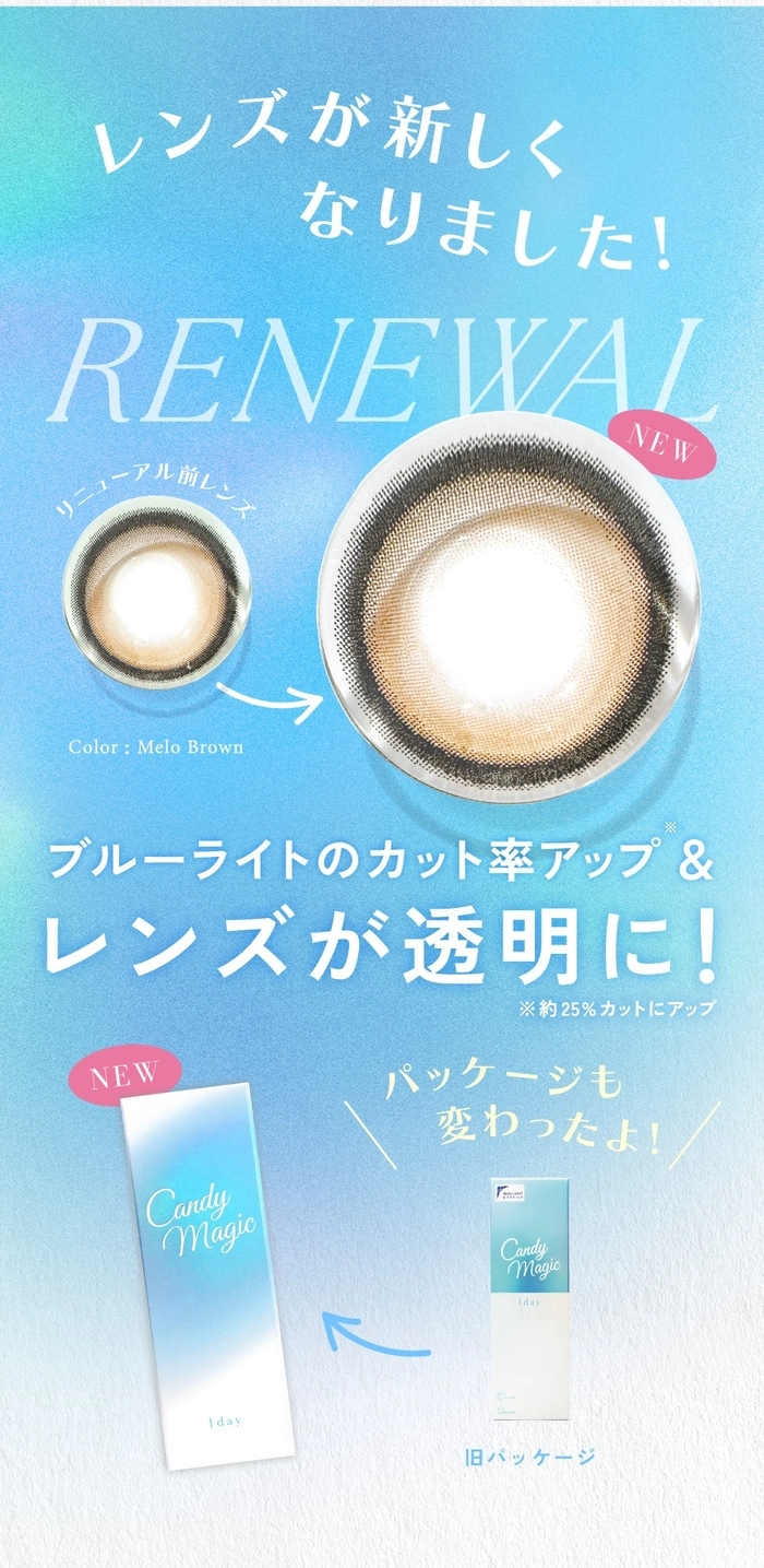 キャンディーマジック　カラコン　レンズスペック