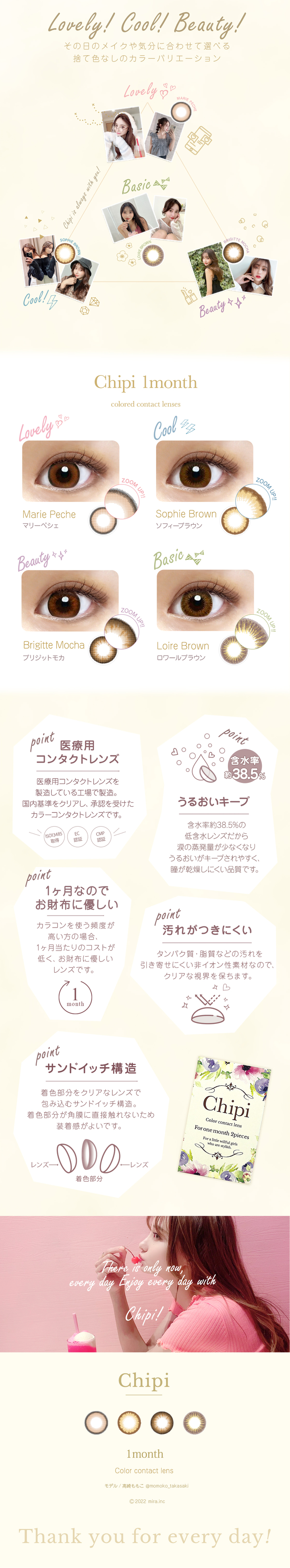 シピ カラコン 高崎ももこ レンズポイント