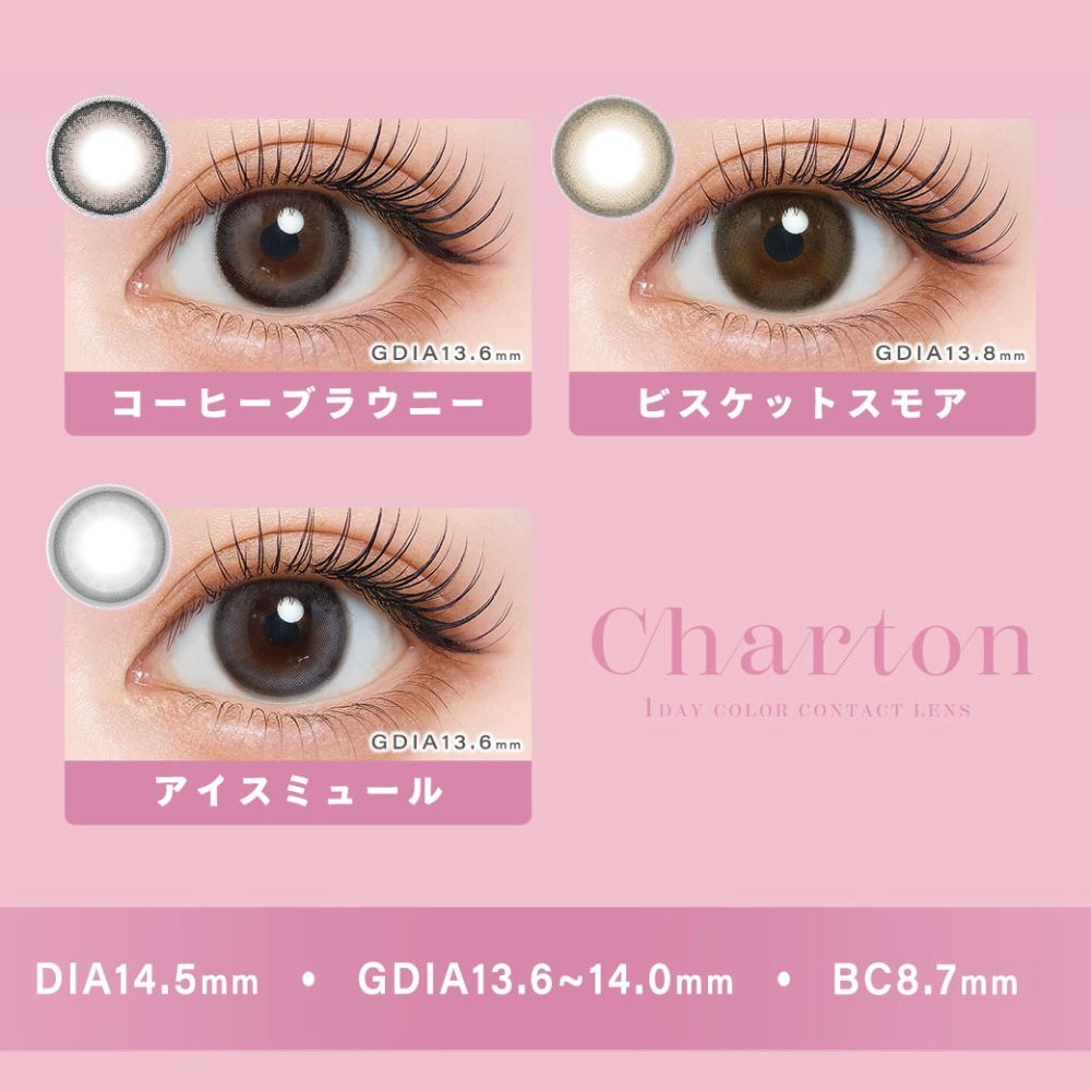 シャルトン カラコン きぬ チュロクレープ レンズ詳細