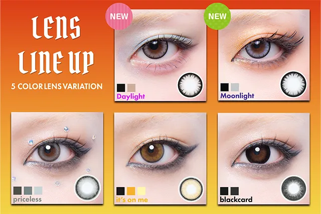  ギャルネバーダイ マンスリー(GAL NEVER DIE) カラコン - ちゃんみな カラーラインナップ