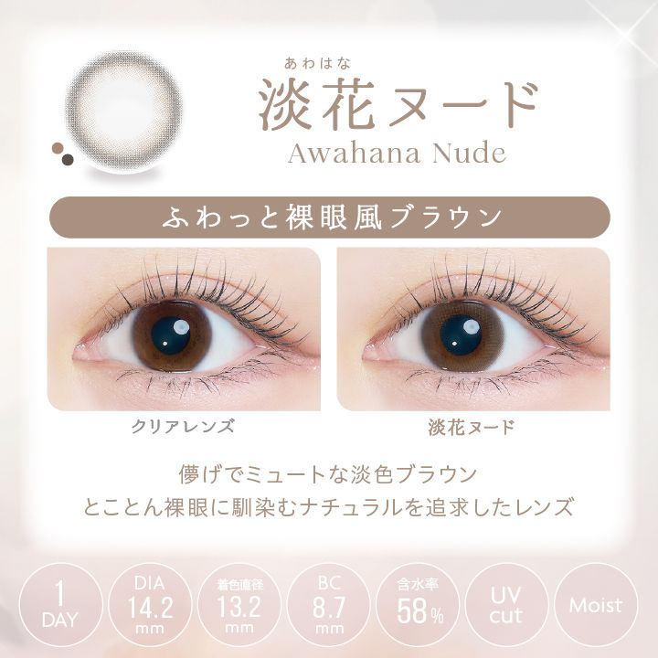 カイカ カラコン沢尻エリカ 淡花ヌード レンズ詳細 装用画像