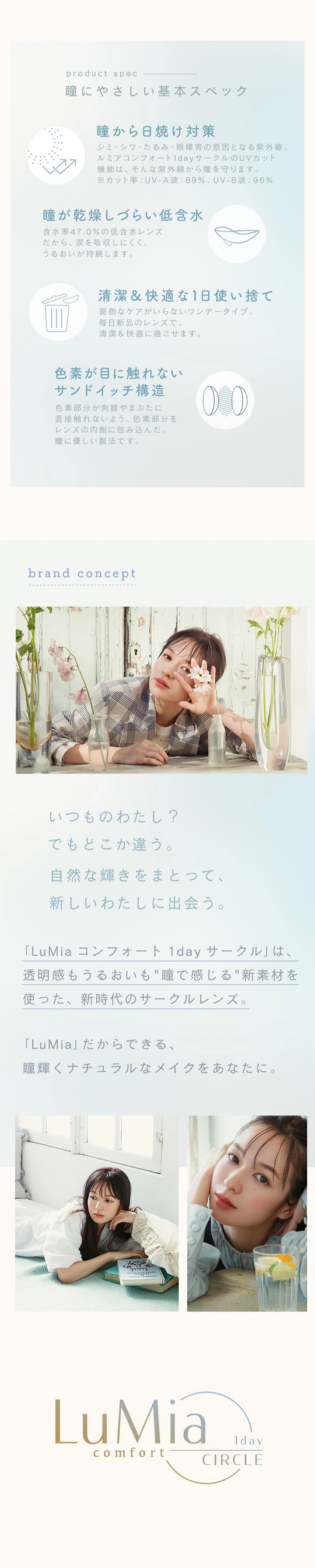 ルミア コンフォートワンデー サークル　カラコン　　LuMia comfort 1day CIRCLE