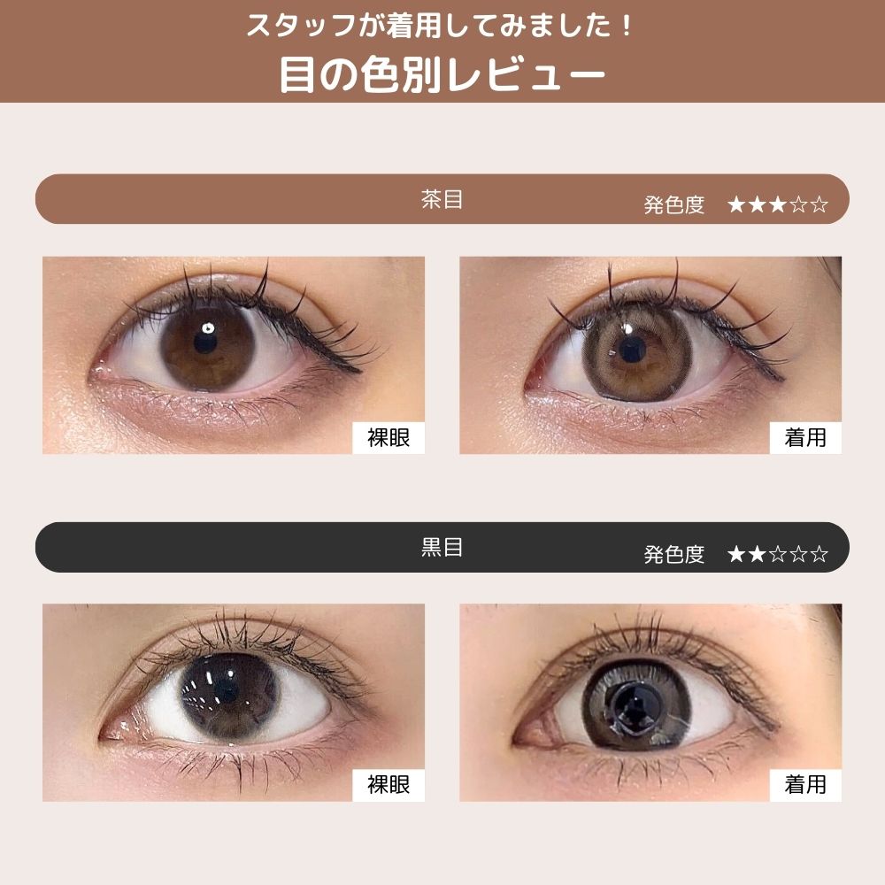 ミレディ ワンデー melady カラコン 大谷映美里 プリンセスショコラ 着用レビュー