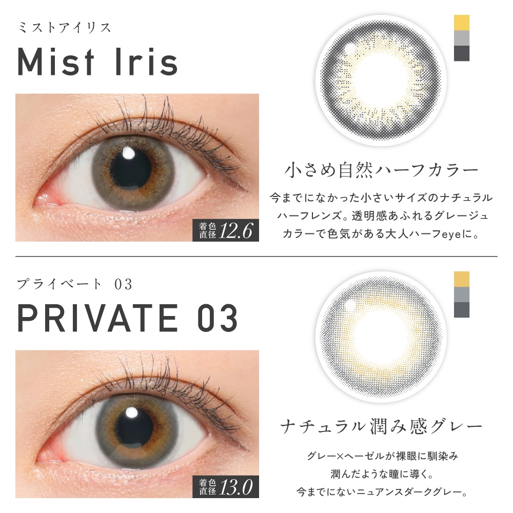 レヴィア ワンデー revia circle カラコン チェウォン 各色紹介