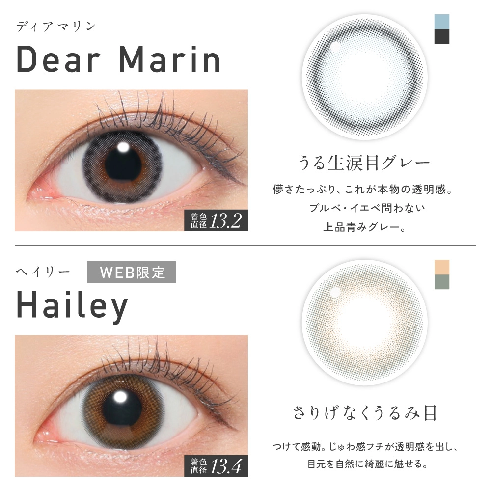 レヴィア ワンデー revia circle カラコン チェウォン 　各色紹介