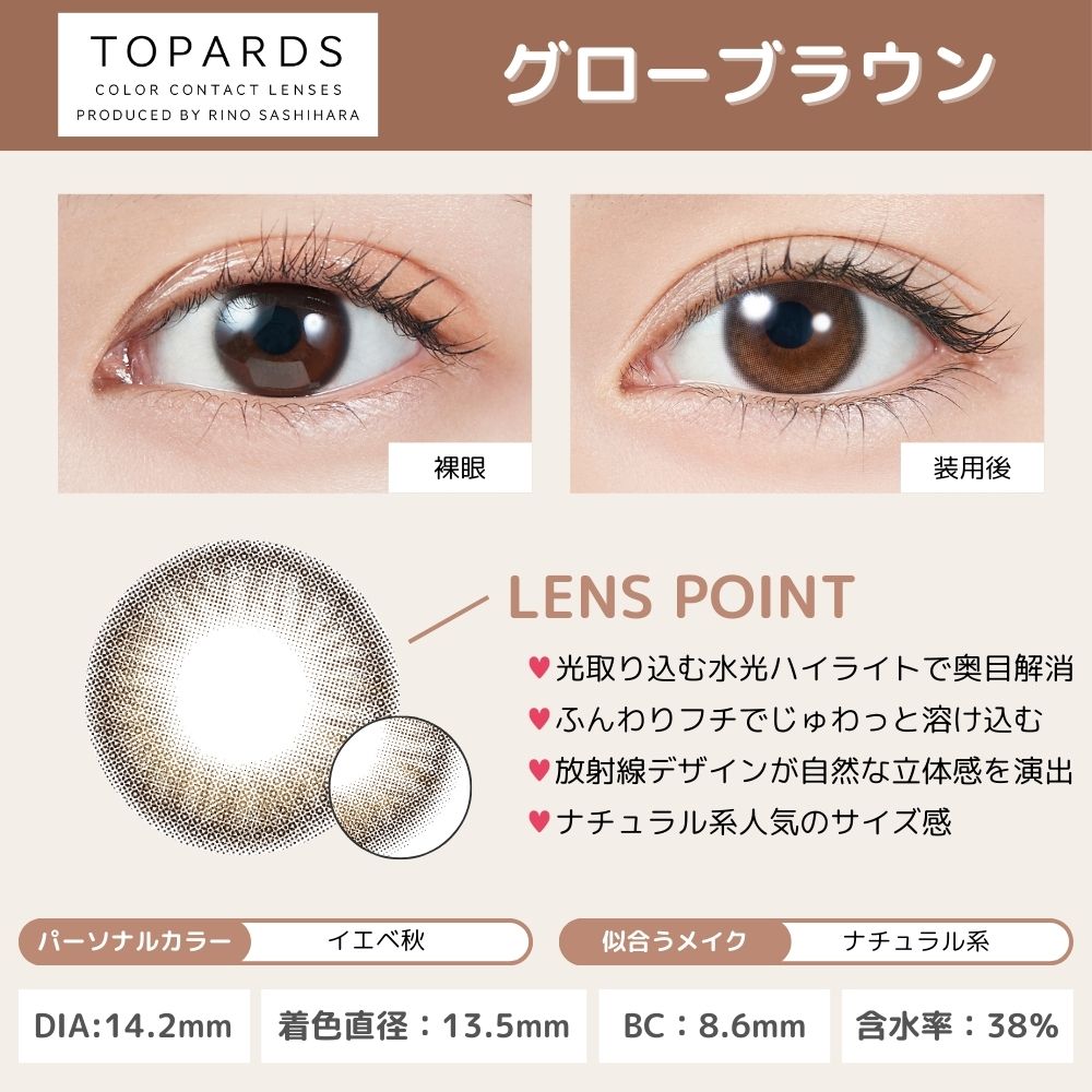 トパーズ ワンデー カラコン 指原莉乃
