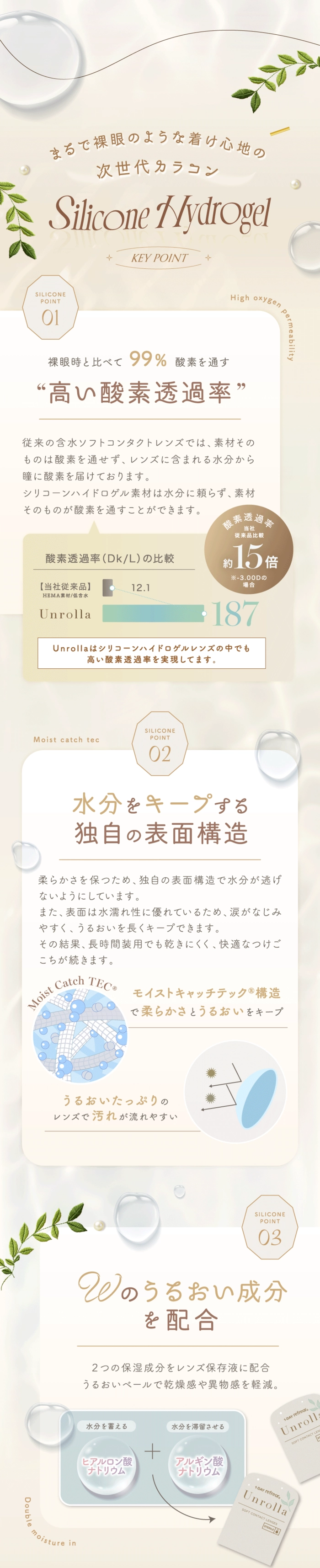 アンローラ　カラコン　シリコンレンズ