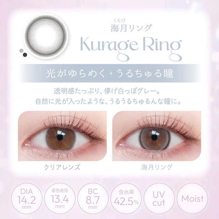 ビューム カラコン ワンデー  海月リング レンズポイント