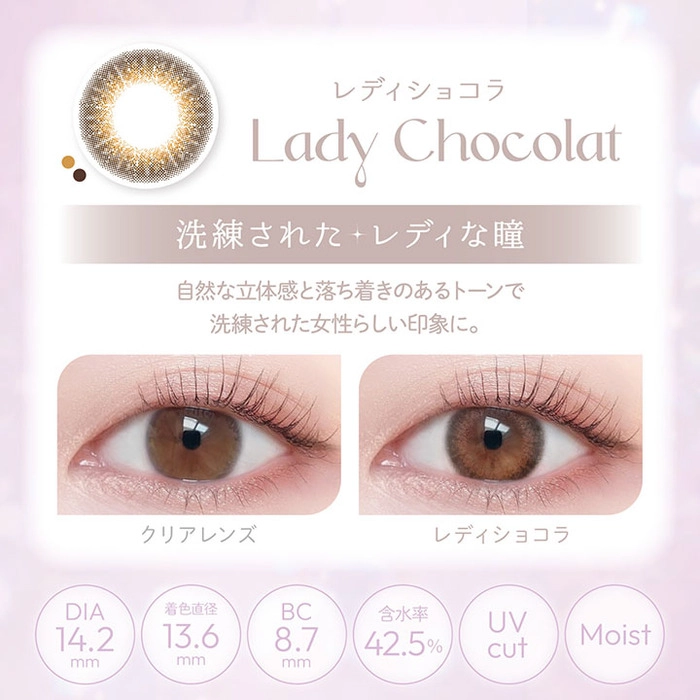 ビューム カラコン ワンデー  レディショコラ　　レンズポイント