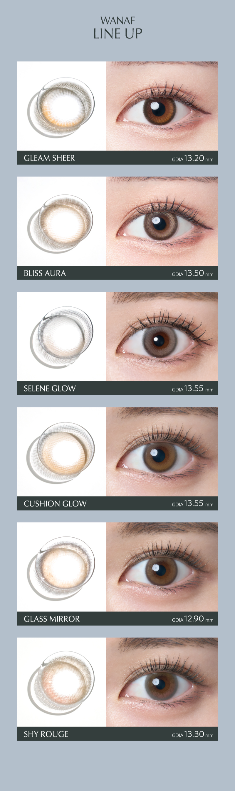 ワナフ　カラーラインナップ