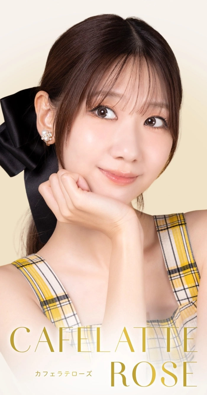 ウィンクゥ　カラコン　 カフェラテローズ