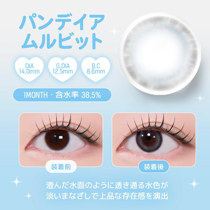 ユース マンスリー カラコン　パンデイアムルビット　レンズポイント