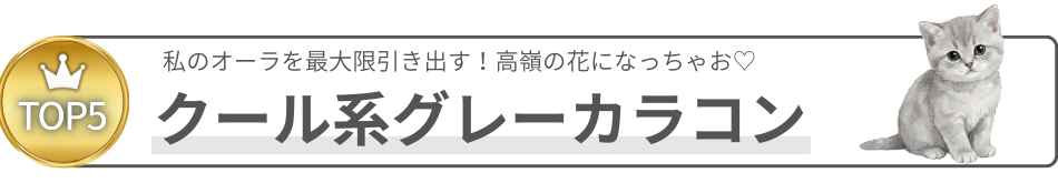 クール系グレー人気カラコンTOP5